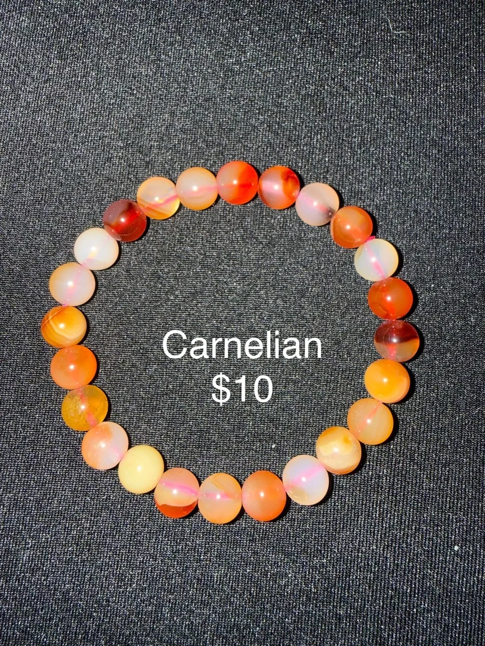 Yellow, red and brown variety of authentic crystal bead bracelets